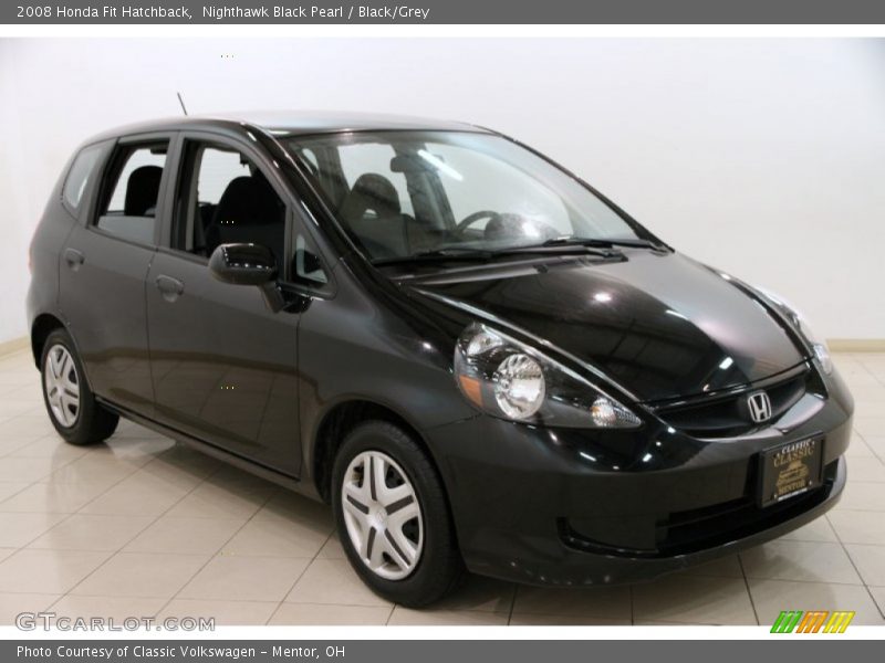 Nighthawk Black Pearl / Black/Grey 2008 Honda Fit Hatchback