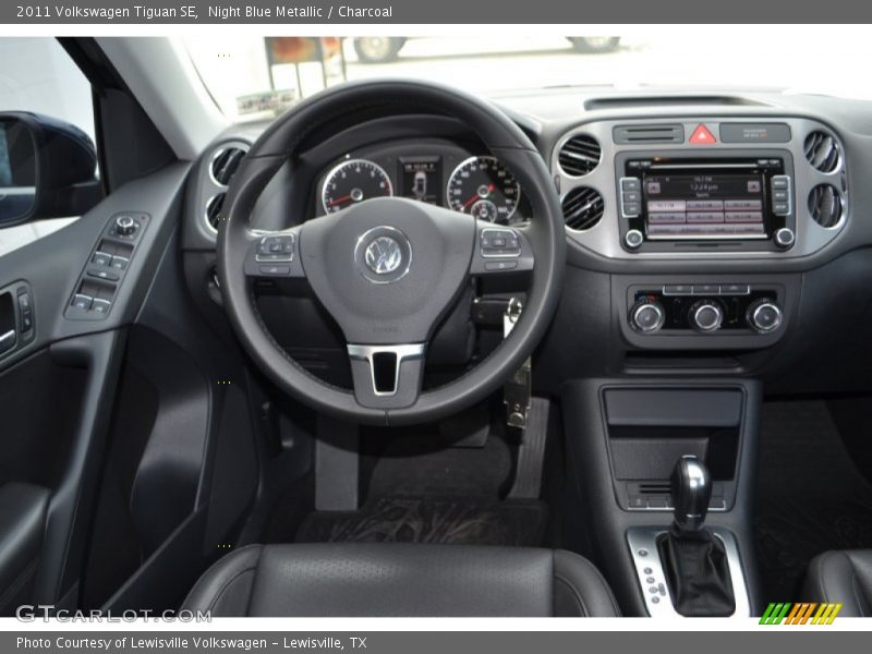 Night Blue Metallic / Charcoal 2011 Volkswagen Tiguan SE