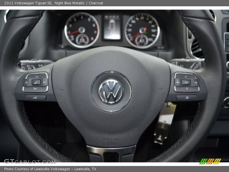 Night Blue Metallic / Charcoal 2011 Volkswagen Tiguan SE