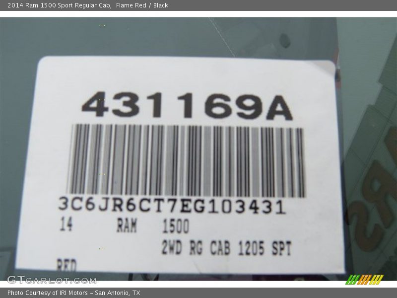 Flame Red / Black 2014 Ram 1500 Sport Regular Cab