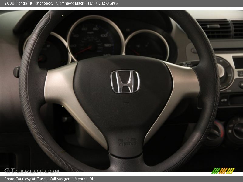 Nighthawk Black Pearl / Black/Grey 2008 Honda Fit Hatchback