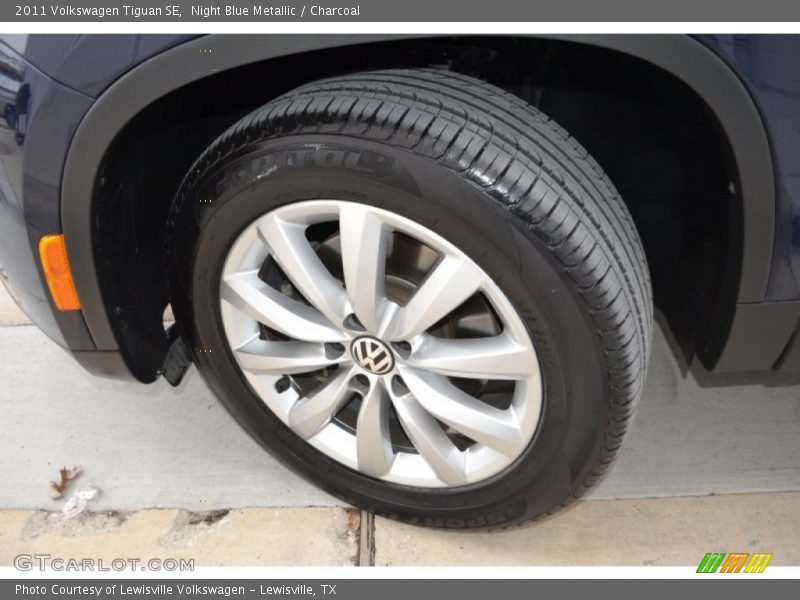 Night Blue Metallic / Charcoal 2011 Volkswagen Tiguan SE
