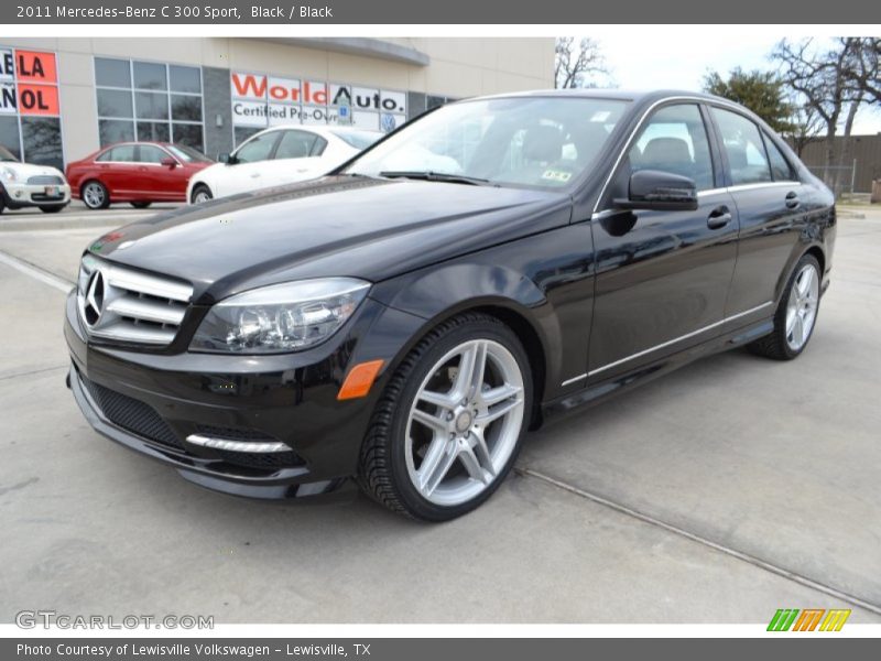 Black / Black 2011 Mercedes-Benz C 300 Sport