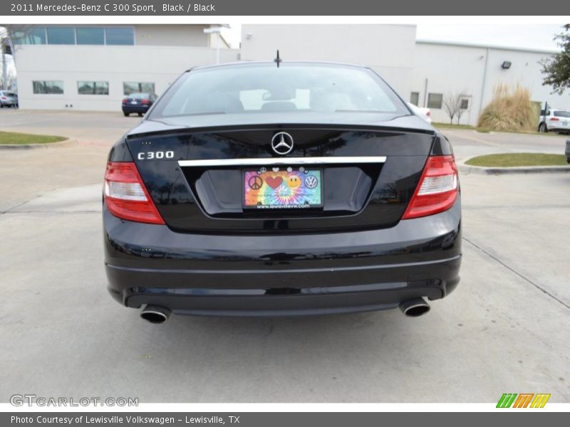 Black / Black 2011 Mercedes-Benz C 300 Sport