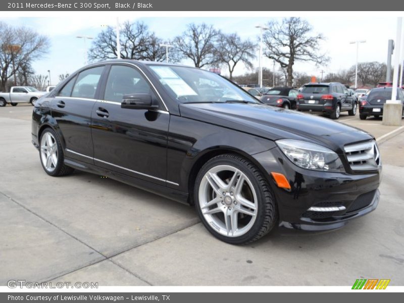 Black / Black 2011 Mercedes-Benz C 300 Sport