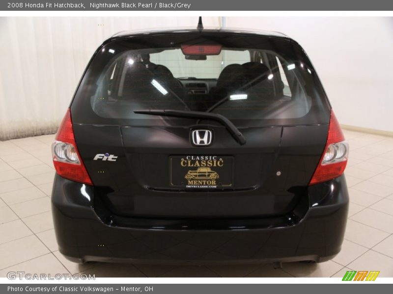 Nighthawk Black Pearl / Black/Grey 2008 Honda Fit Hatchback