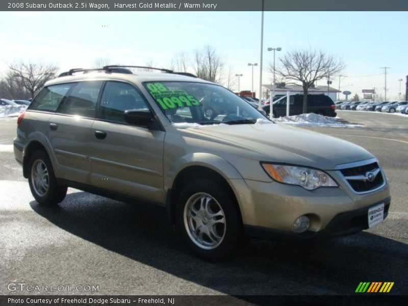 Harvest Gold Metallic / Warm Ivory 2008 Subaru Outback 2.5i Wagon