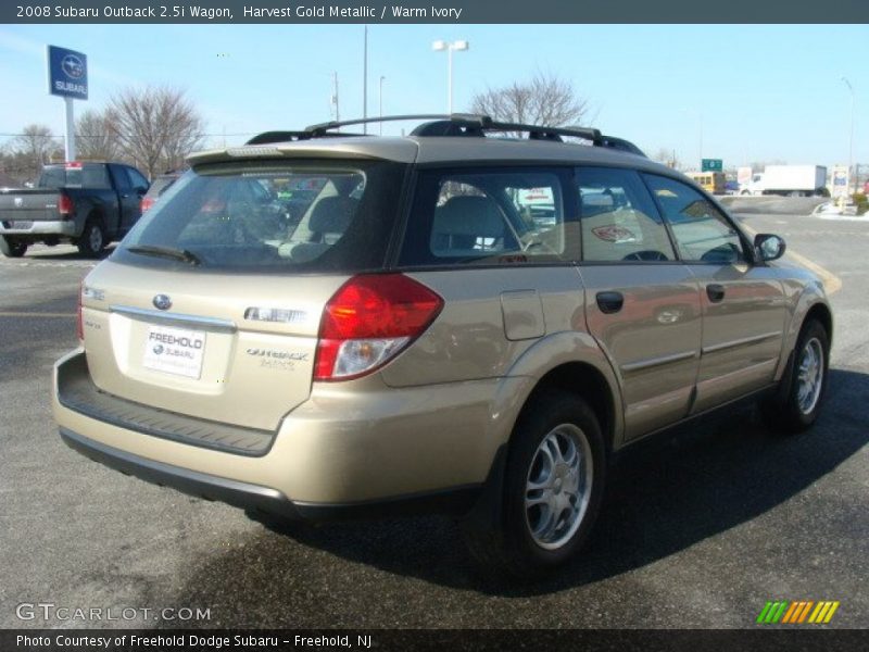 Harvest Gold Metallic / Warm Ivory 2008 Subaru Outback 2.5i Wagon