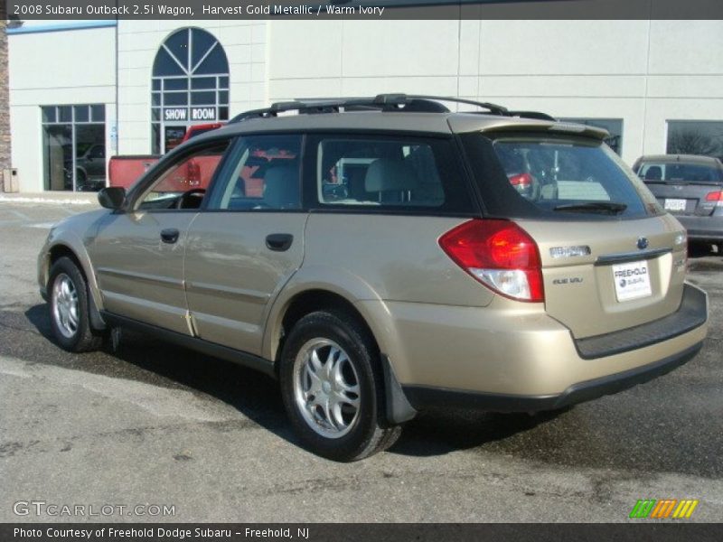 Harvest Gold Metallic / Warm Ivory 2008 Subaru Outback 2.5i Wagon