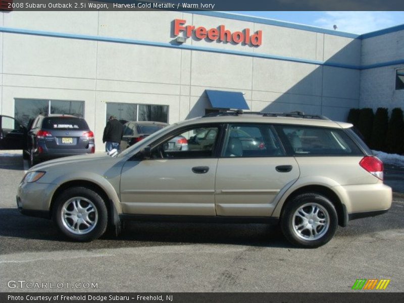 Harvest Gold Metallic / Warm Ivory 2008 Subaru Outback 2.5i Wagon