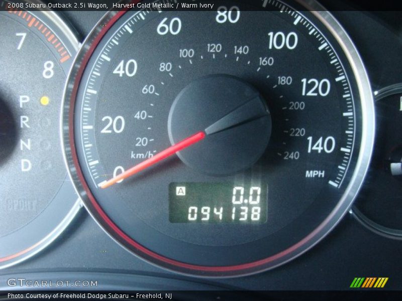 Harvest Gold Metallic / Warm Ivory 2008 Subaru Outback 2.5i Wagon