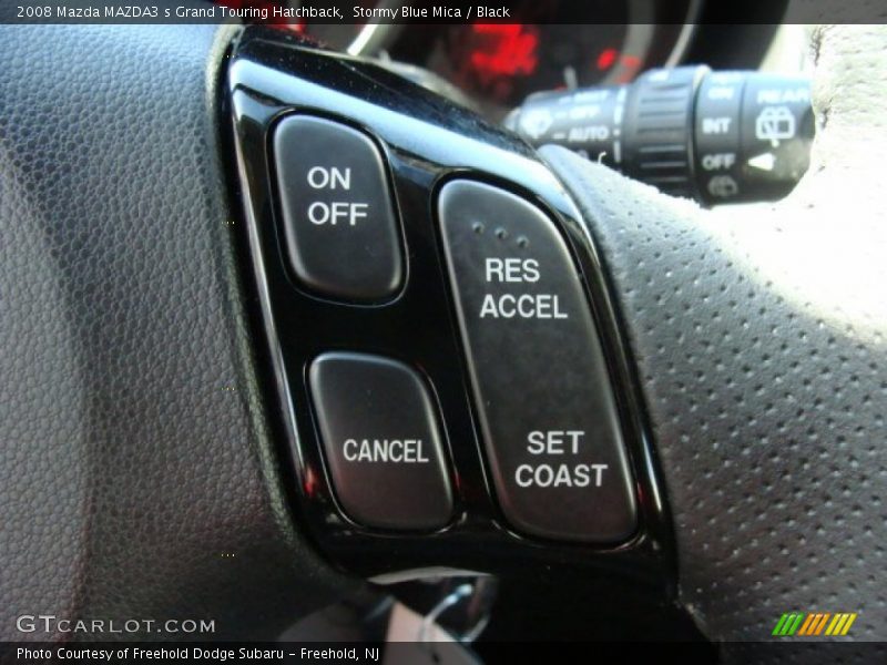 Stormy Blue Mica / Black 2008 Mazda MAZDA3 s Grand Touring Hatchback