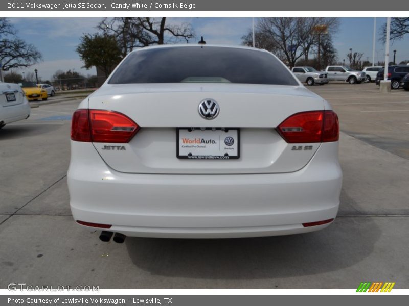 Candy White / Cornsilk Beige 2011 Volkswagen Jetta SE Sedan
