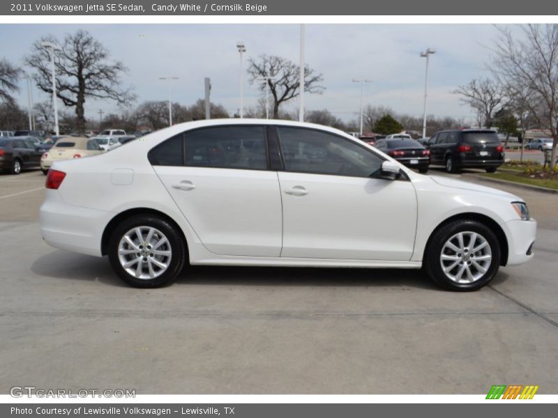 Candy White / Cornsilk Beige 2011 Volkswagen Jetta SE Sedan