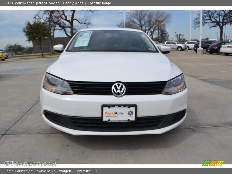 Candy White / Cornsilk Beige 2011 Volkswagen Jetta SE Sedan