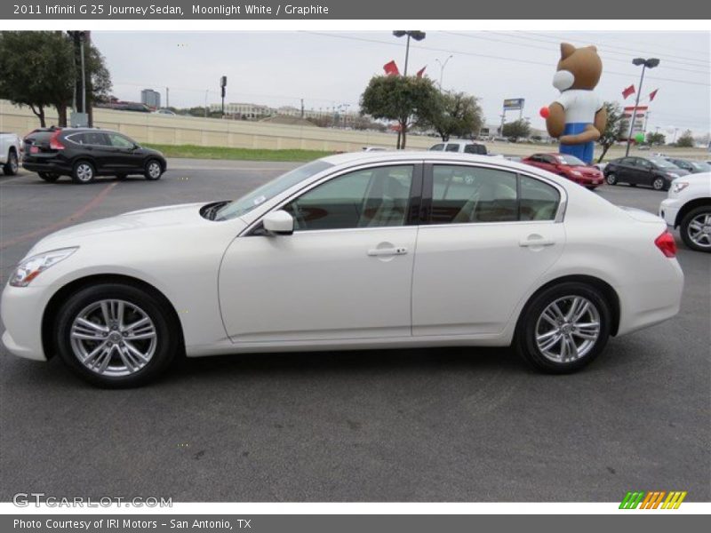 Moonlight White / Graphite 2011 Infiniti G 25 Journey Sedan