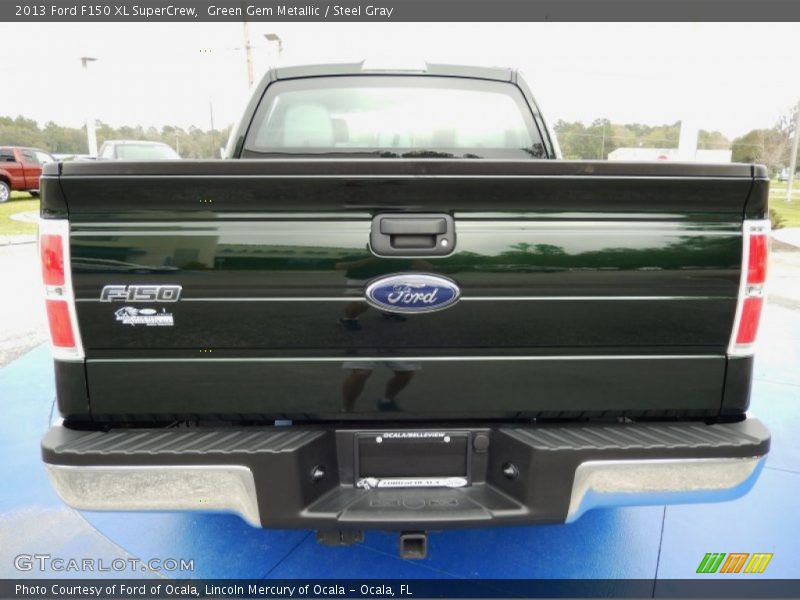 Green Gem Metallic / Steel Gray 2013 Ford F150 XL SuperCrew