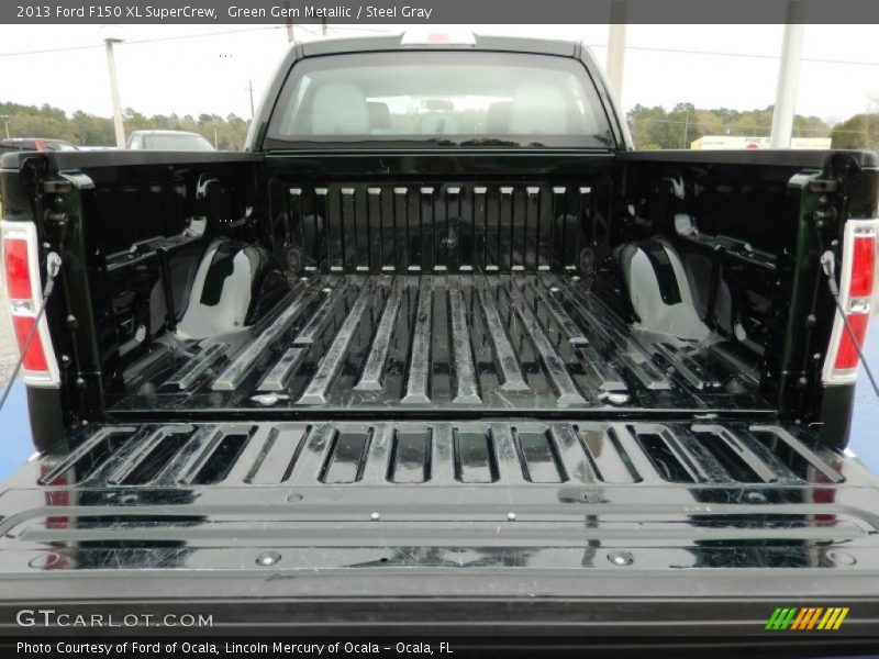 Green Gem Metallic / Steel Gray 2013 Ford F150 XL SuperCrew