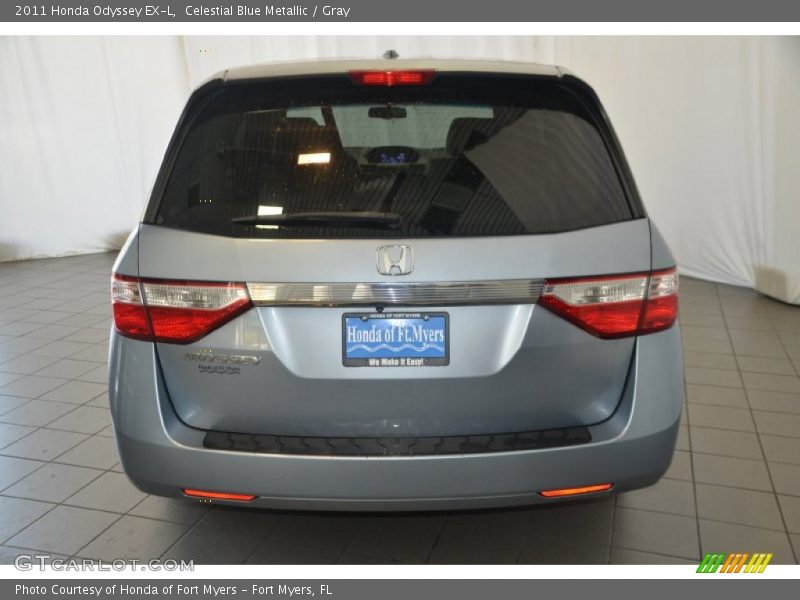 Celestial Blue Metallic / Gray 2011 Honda Odyssey EX-L