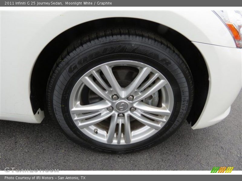Moonlight White / Graphite 2011 Infiniti G 25 Journey Sedan