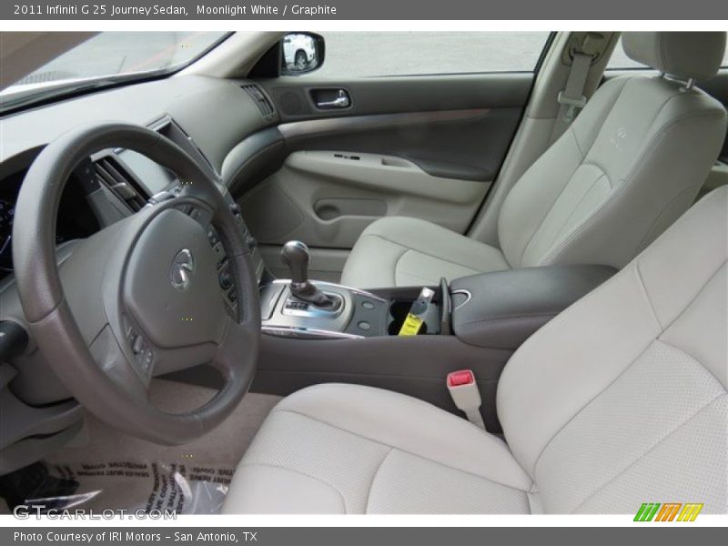 Moonlight White / Graphite 2011 Infiniti G 25 Journey Sedan