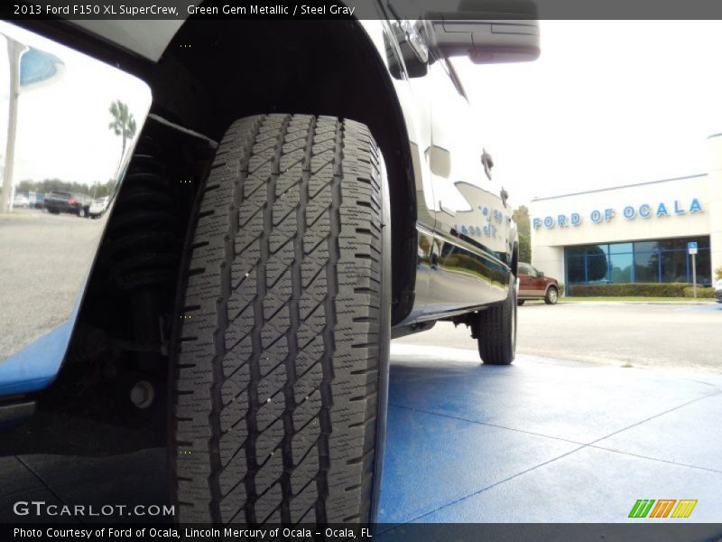 Green Gem Metallic / Steel Gray 2013 Ford F150 XL SuperCrew