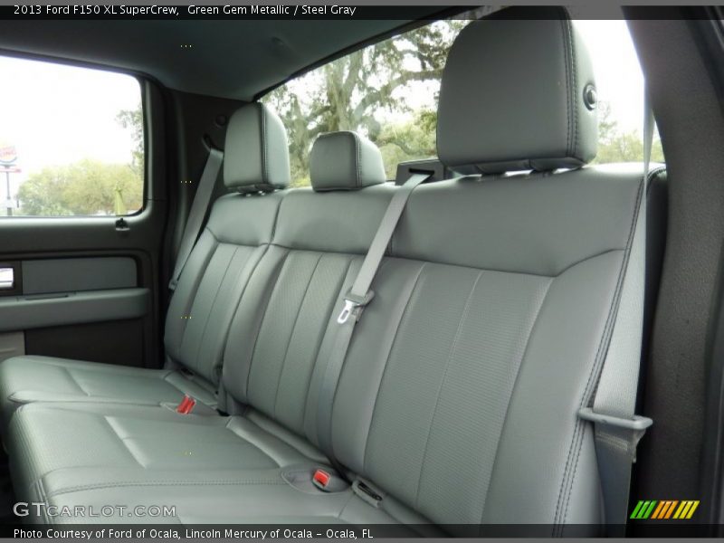 Green Gem Metallic / Steel Gray 2013 Ford F150 XL SuperCrew