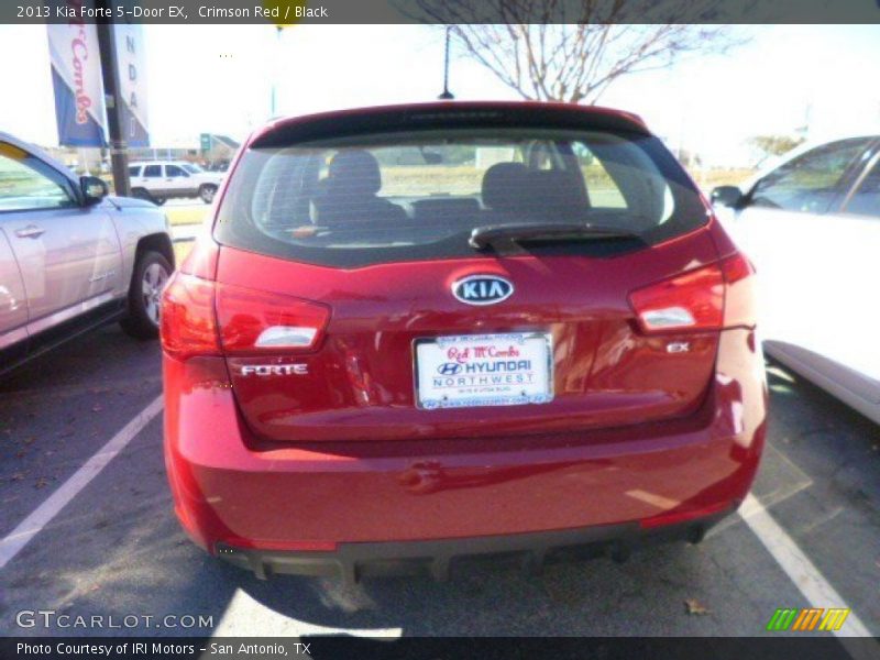 Crimson Red / Black 2013 Kia Forte 5-Door EX