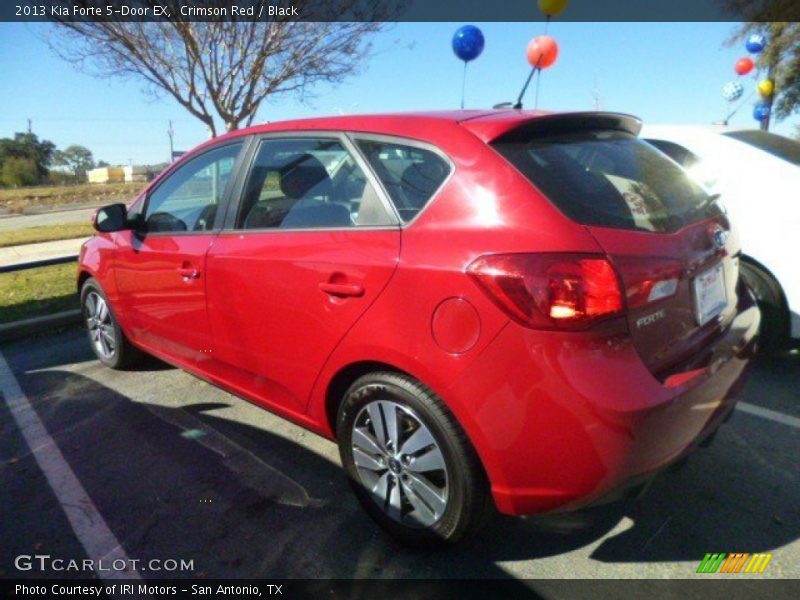 Crimson Red / Black 2013 Kia Forte 5-Door EX