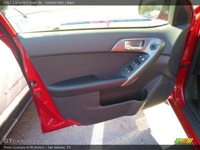 Crimson Red / Black 2013 Kia Forte 5-Door EX
