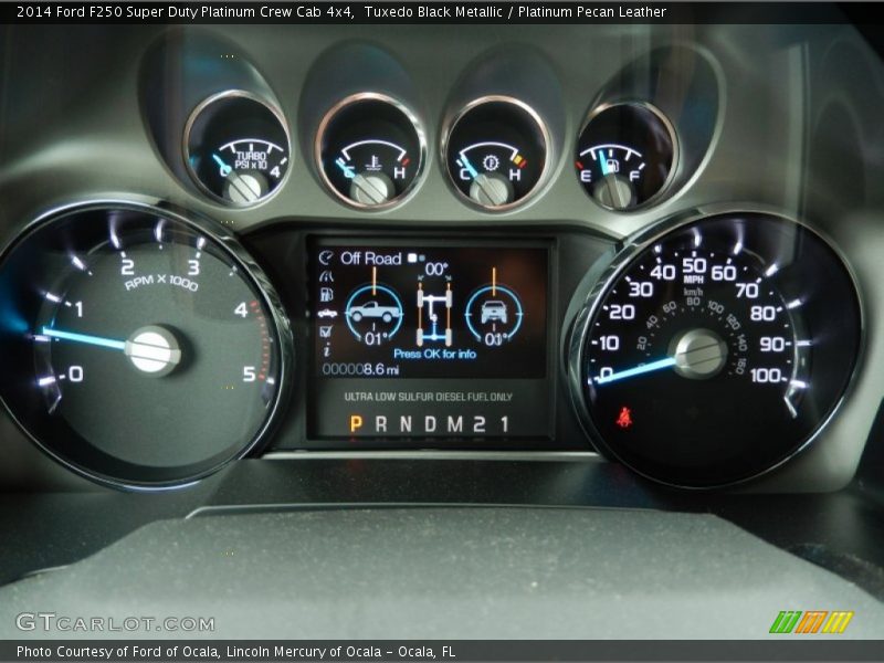  2014 F250 Super Duty Platinum Crew Cab 4x4 Platinum Crew Cab 4x4 Gauges
