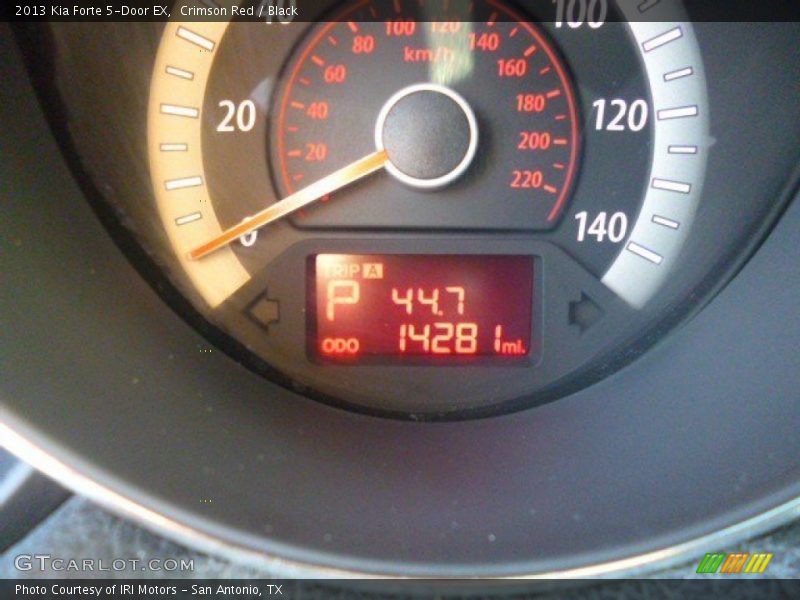 Crimson Red / Black 2013 Kia Forte 5-Door EX