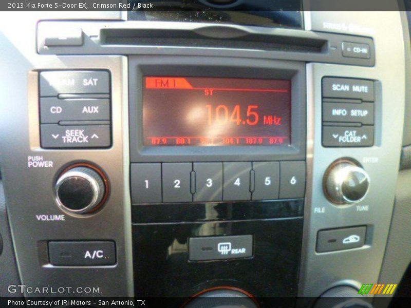 Crimson Red / Black 2013 Kia Forte 5-Door EX