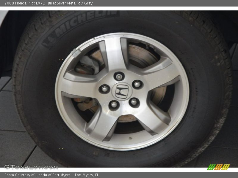 Billet Silver Metallic / Gray 2008 Honda Pilot EX-L