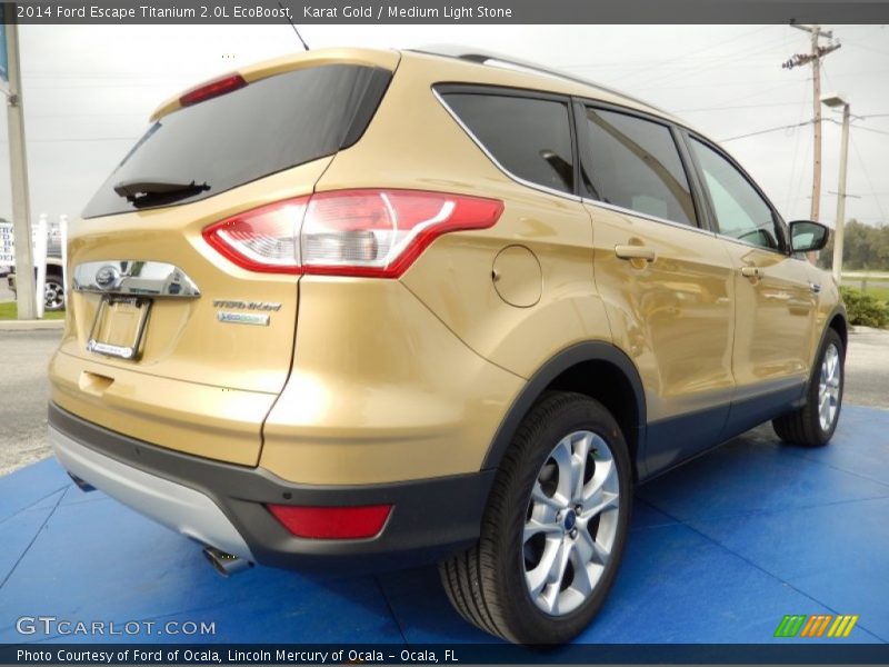 Karat Gold / Medium Light Stone 2014 Ford Escape Titanium 2.0L EcoBoost