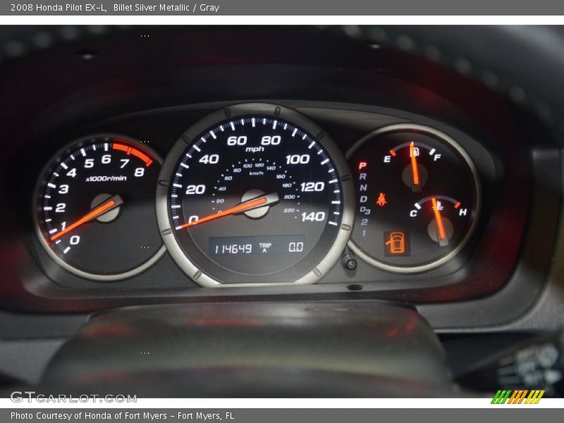 Billet Silver Metallic / Gray 2008 Honda Pilot EX-L