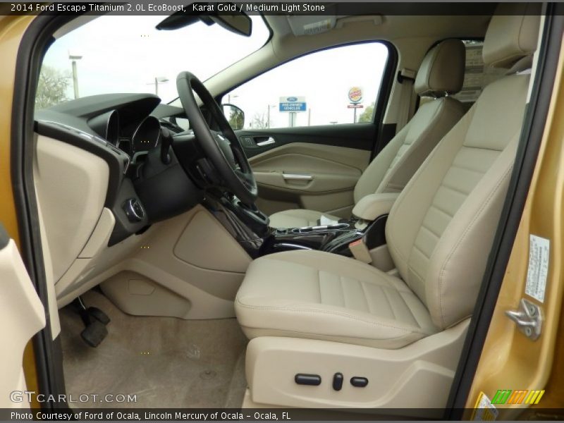 Karat Gold / Medium Light Stone 2014 Ford Escape Titanium 2.0L EcoBoost