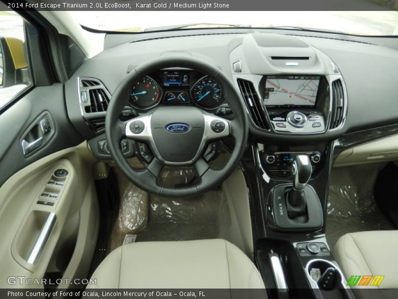 Karat Gold / Medium Light Stone 2014 Ford Escape Titanium 2.0L EcoBoost
