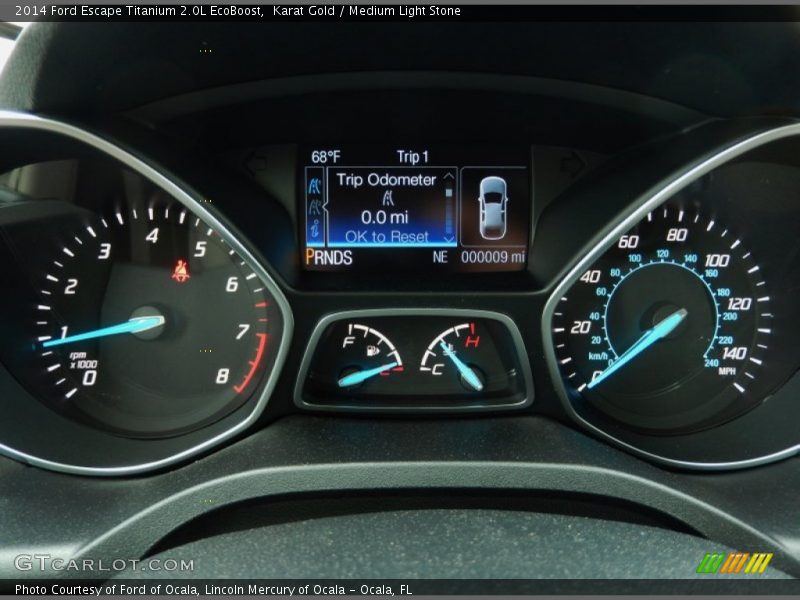 Karat Gold / Medium Light Stone 2014 Ford Escape Titanium 2.0L EcoBoost