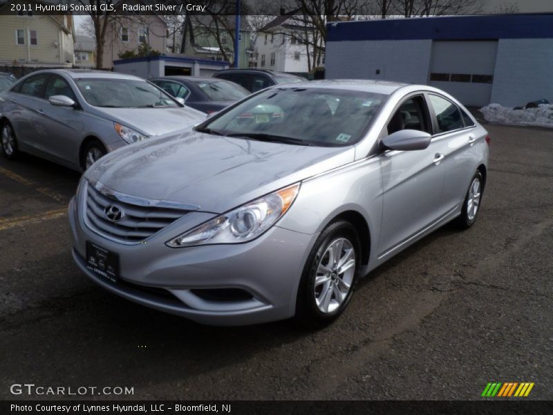 Radiant Silver / Gray 2011 Hyundai Sonata GLS