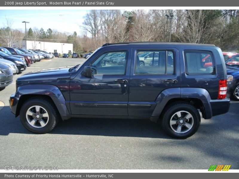 Modern Blue Pearl / Pastel Slate Gray 2008 Jeep Liberty Sport