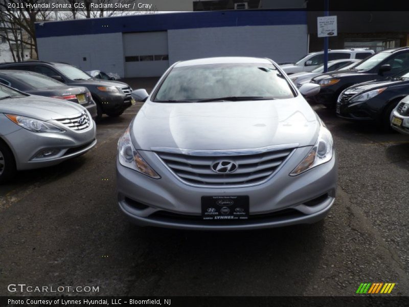 Radiant Silver / Gray 2011 Hyundai Sonata GLS