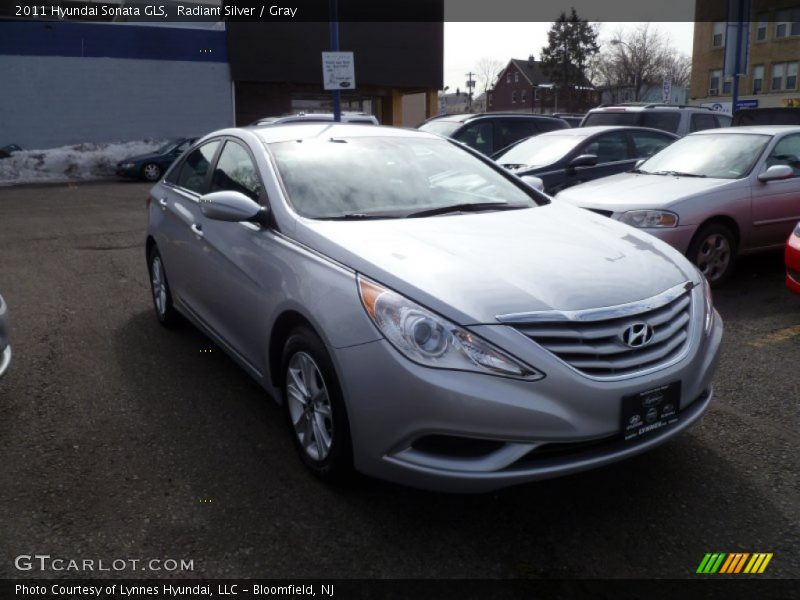 Radiant Silver / Gray 2011 Hyundai Sonata GLS