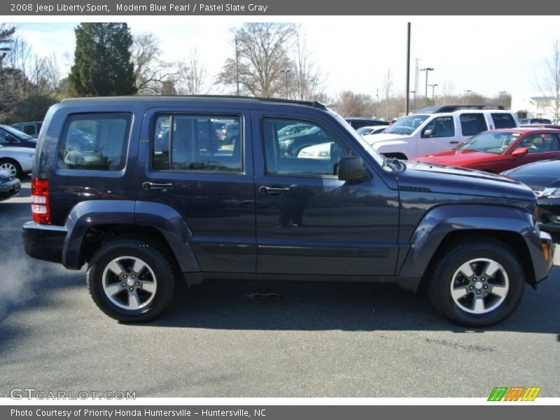 Modern Blue Pearl / Pastel Slate Gray 2008 Jeep Liberty Sport