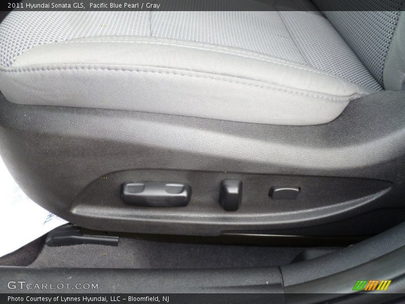 Pacific Blue Pearl / Gray 2011 Hyundai Sonata GLS