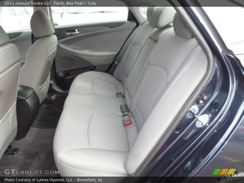 Pacific Blue Pearl / Gray 2011 Hyundai Sonata GLS