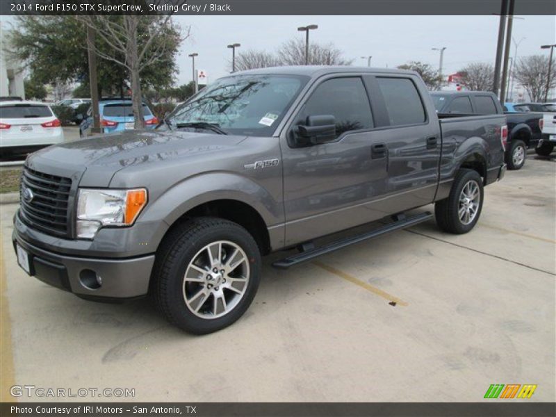 Sterling Grey / Black 2014 Ford F150 STX SuperCrew