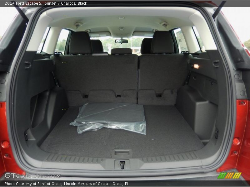 Sunset / Charcoal Black 2014 Ford Escape S