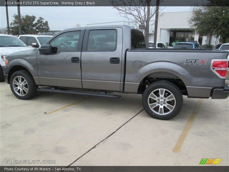 Sterling Grey / Black 2014 Ford F150 STX SuperCrew