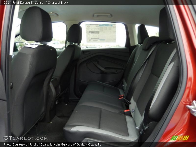 Sunset / Charcoal Black 2014 Ford Escape S